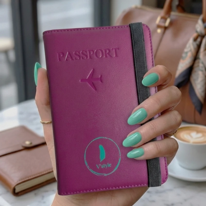 Portapasaporte coral vstyle